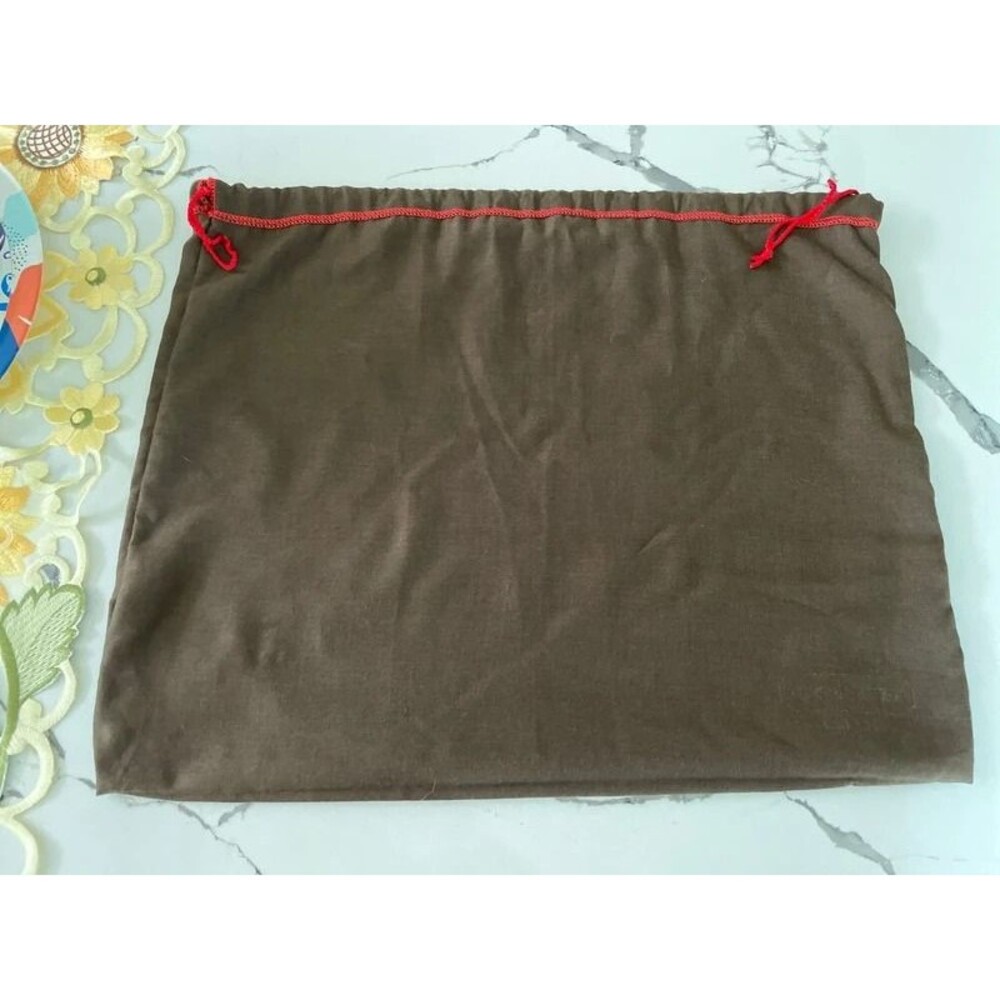 Coach brown with red string dust bag EUC - Picture 5 of 6